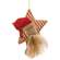 Primitive Santa Red Ticking Star Ornament