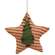 Primitive Tree Red Ticking Star Ornament