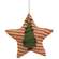 Primitive Tree Red Ticking Star Ornament #CS38818