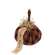 Burnt Orange & Black Stuffed "October 31st" Mini Pumpkin
