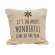 It's The Most Wonderful Time Natural Pillow 15552