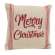 Merry Christmas Red Striped Pillow 15657