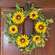 Black-Eyed Susan, Pip, & Spring Greens Twig Wreath 18322