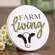 Farm Living Round Easel Sign