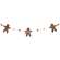 Wooden Gingerbread & Beads Garland #37350