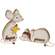 2 Set, Hope & Peace Chunky Mouse Sitters