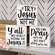 Try Jesus Not Me Square Block, 3 Asstd. 37444;