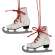 Wooden Ice Skate Ornaments w/Red Laces, 2/Set 37457