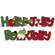 Holly & Jolly Gnome Wooden Cutout Word Sitter, 2 Asstd.
