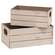 2 Set, Distressed Wooden Mini Crates