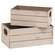 2 Set, Distressed Wooden Mini Crates #37518