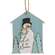 Let It Snow Blue Sparkle Trees & Snowman Ornament