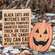 Black Cats & Witches Hats Box Sign with Jack Easel, 2/Set;