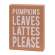 Pumpkins, Leaves Box Sign with Pumpkin Spice Chunky Sitter, 2/Set 37545