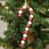 Large Wooden Bead Candy Cane Ornament 37564;