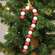 Large Wooden Bead Candy Cane Ornament 37564