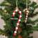 Large Wooden Bead Candy Cane Ornament 37564