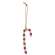 Mini Wooden Bead Candy Cane Ornament 37565
