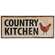 Country Kitchen Metal SIgn