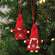 Mini Snowflake Stitched Wooden Doll Ornament, 2 Asstd. ADCX3001;