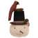 Stuffed Nesting Cardinal Top Hat Snowman Sitter