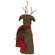 Stiffened Primitive "North Pole" Reindeer Hanger