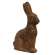 Resin "Chocolate" Bunny - Large #13111
