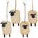 Sheep Ornament with Hanger - 4/bag