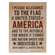 Pledge of Allegiance Box Sign