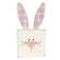 Plaid Ear Bunny Block Sitter, 3 Asstd. 37592