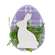 Sitting Bunny Purple Plaid Egg Sitter