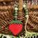 Wooden Beaded Strawberry Ornament 37696