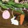 Carrot, Bunny, Easter Egg Wooden Ornaments, 3/Set 37734