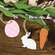 Carrot, Bunny, Easter Egg Wooden Ornaments, 3/Set 37734;
