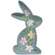 Wooden Floral Bunny Tray