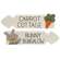Carrot Cottage Bunny Bungalow Arrow Sitter, 2 Asstd.