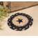 Braided Black Star Jute Coaster #54185