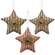 Ticking Button Star Ornaments