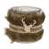 Furry Jar w/Reindeer Charm, Large QX19489
