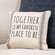 Together Is My Favorite Striped Natural Pillow 15558;