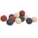12 Set, Americana Primitive Plaid Rag Balls