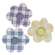 Wooden Buffalo Check Button Flower Sitter, 3 Asstd.