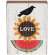 Crow, "Love" Sunflower, & Watermelon Box Sign #37602