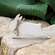 Distressed Wooden Leaping Bunny w/Jute Bow Sitter