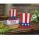 Wooden USA Uncle Sam Hat Sitter #37657