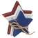 3 Set, Wooden Red, White, & Blue Star Bundle
