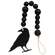 Wooden Beaded Crow Ornament
