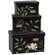 3 Set, Leafy Floral File Boxes #37738