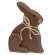 Small Distressed Wooden Chunky Sitting Bunny, 2 Asstd. #37751