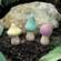 3/Set, Wooden Mushrooms